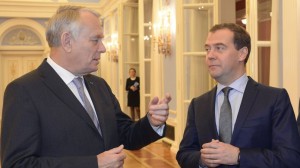 Ayrault et Medvedev