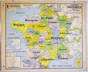 Carte Vidal-Lablache des provinces françaises