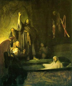 Résurrection de Lazare par Rembrandt