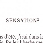 Sensation, Rimbaud.