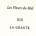 La géante, Charles Baudelaire.